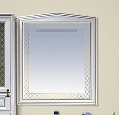 Misty Зеркало Ницца 90 белое/ патина – фотография-1